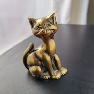 Vintage | Brass | Cat Figurine 😺🐾 / Incense Holder